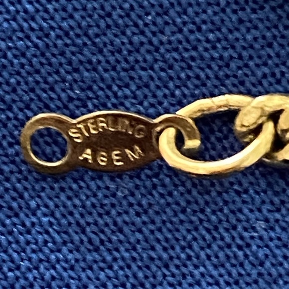 Agem I Sterling Silver Curb Neck Chain 18" - Picture 15 of 16